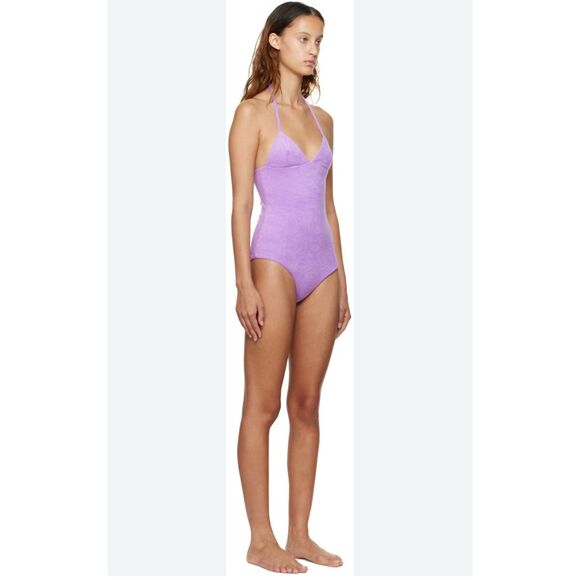 Baserange x Amelie Pichard Purple Obeo One-Piece Swimsuit Size M - Picture 1 of 11